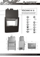 wkład kominkowy z płaszczem wodnym Volcano W-12